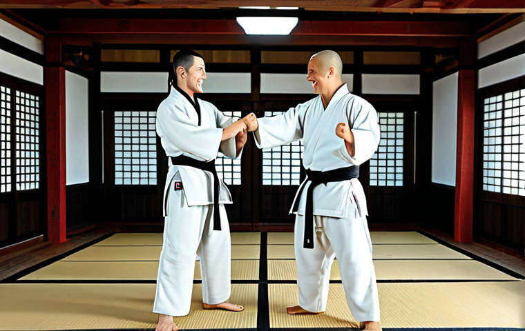 **

"Kai and Jay, fully clothed in their ninja uniforms, high-fiving in a dojo. Kai has a determined expression; Jay is smiling brightly. Training equipment is visible in the background. Safe for work, appropriate content, family-friendly, perfect anatomy, correct proportions, well-formed hands, professional illustration."

**