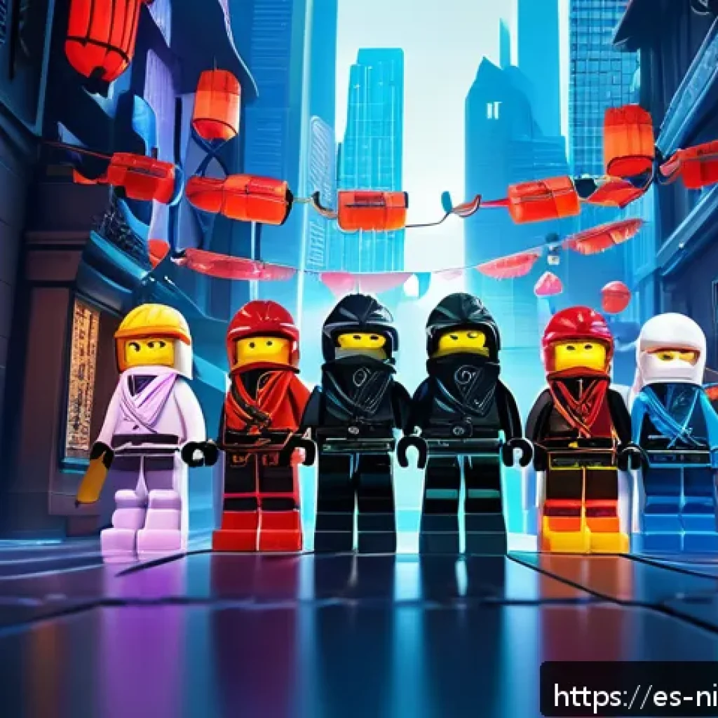 닌자고 시즌 17 가능성과 방향 - A dynamic scene showcasing the season 17 Ninjago characters in action with a blend of traditional an...